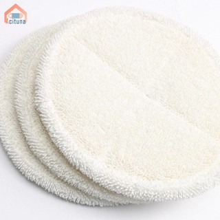 4x Tấm lau nhà điện Miếng lau nhà Thay thế phụ kiện tròn 8,07 inch Tấm chà sàn Làm sạch sàn