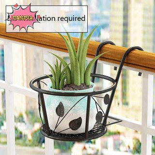 Pnpia Giỏ Ngoài Trời Sắt Cây Ban Công Hàng Rào Giá Tròn Chậu Hoa Giá Đựng Cây Trang Trí Sân Vườn Boutique