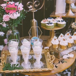 Pnpia 10 Chiếc Dùng Một Lần Mousse Bánh Cup Pudding Trong Suốt Món Tráng Miệng Cốc Mousse Thạch Món Tráng Miệng Sữa Chua Đảng Bánh Cốc Nhựa Boutique