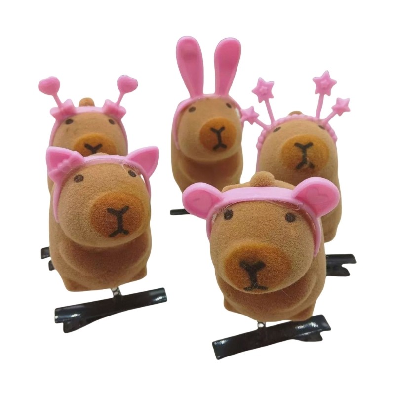 YOI 5 Chiếc Dễ Thương Capybara Sang Trọng Kẹp Tóc Đáng Yêu Capybara Kẹp Tóc Phong Cách Trang Trí Tóc Thích Hợp Cho Thời Trang Trung Hoa