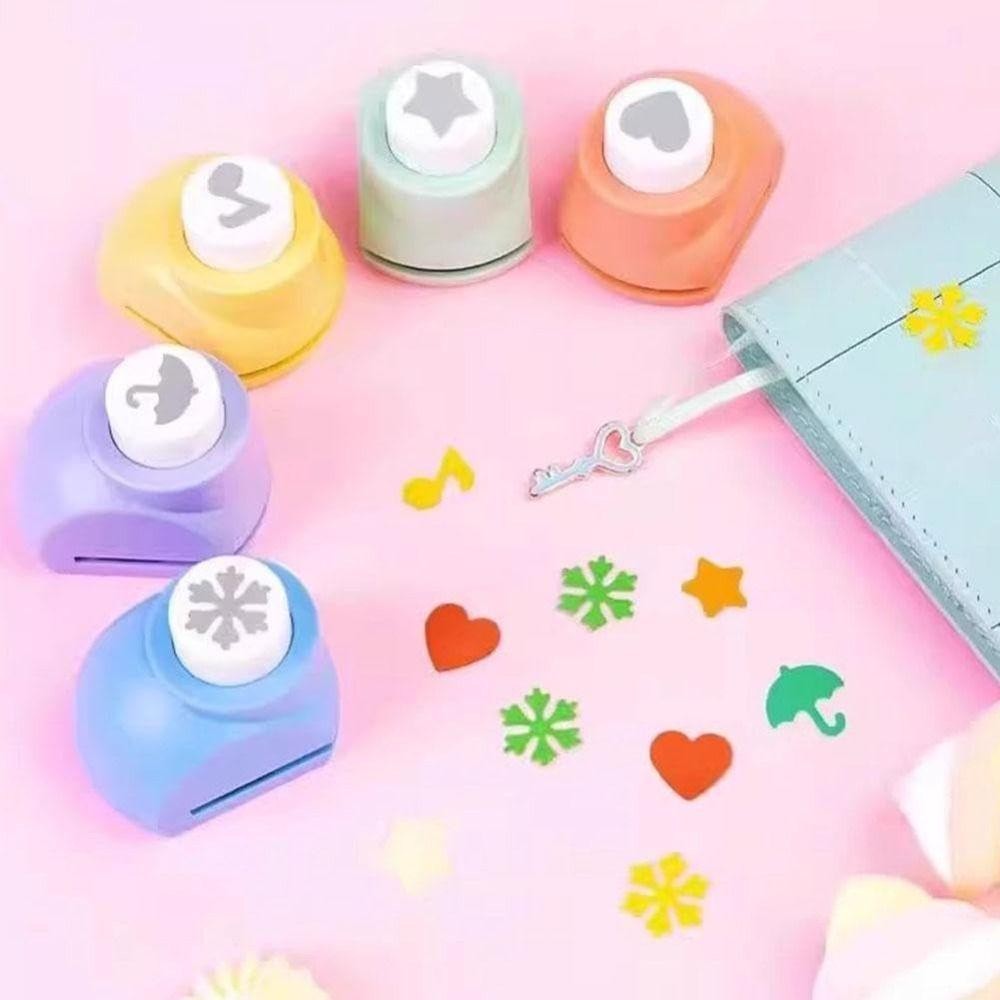 ESSENCEH Kids Craft Hole Punch Shapes Set, Bộ thủ công DIY kích thước nhỏ thủ công, các dự án DIY có hộp lưu trữ Nhựa cho trẻ em từ sáu tuổi trở lên