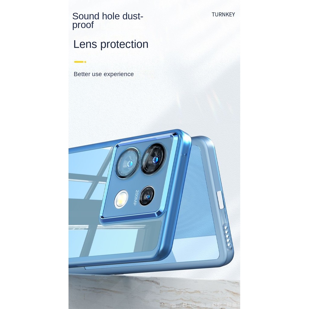 Dành Cho Redmi Note 13 12 11 10 9 Pro Ốp Lưng TPU Mềm Trong Suốt Bảo Vệ Ống Kính Ốp lưng Redmi Note 9S 10S 8