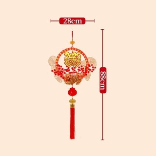 Fanghui Mặt dây chuyền treo Trung Quốc, Trái cây đỏ có tua rua Trang trí năm Trung Quốc, Lễ hội mùa xuân vòng hoa LED 2025 Mặt dây chuyền lớn Cửa sổ Trang trí tiệc