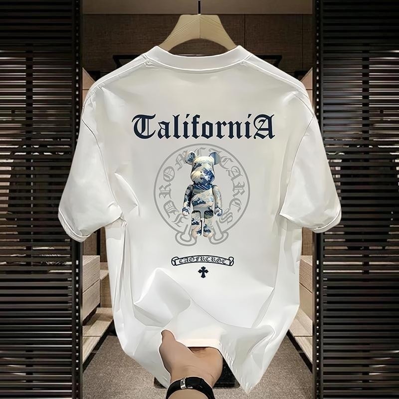 Áo thun gấu hợp thời trang Chrome Hearts Áo thun gấu bạo lực "Áo thun sức mạnh hoang dã: Linh hồn gấu Croatia"