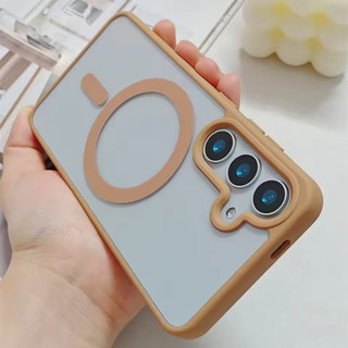 [Jlk] ốp lưng s26 ultra điện thoại trong suốt siêu từ tính S25 cho Samsung Galaxy S22 S23 S24 S25 Plus Ultra FE Vỏ Acrylic mỏng sạc không dây