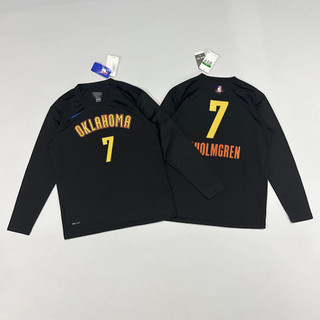 Oklahoma City Thunder Team Jersey Homegrow American Áo thun thể thao dài tay khô nhanh Alexander Đồng phục tập bóng rổ