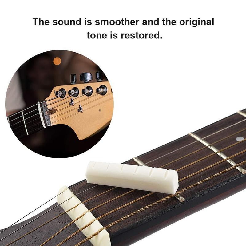 Tmoy Dây Đàn Guitar Xương Đàn Guitar Cầu Chân Yên Đai Ốc Ngà Acoustic Guitar Cầu Pin Bò lp Hậu Môn Tremolo TCM