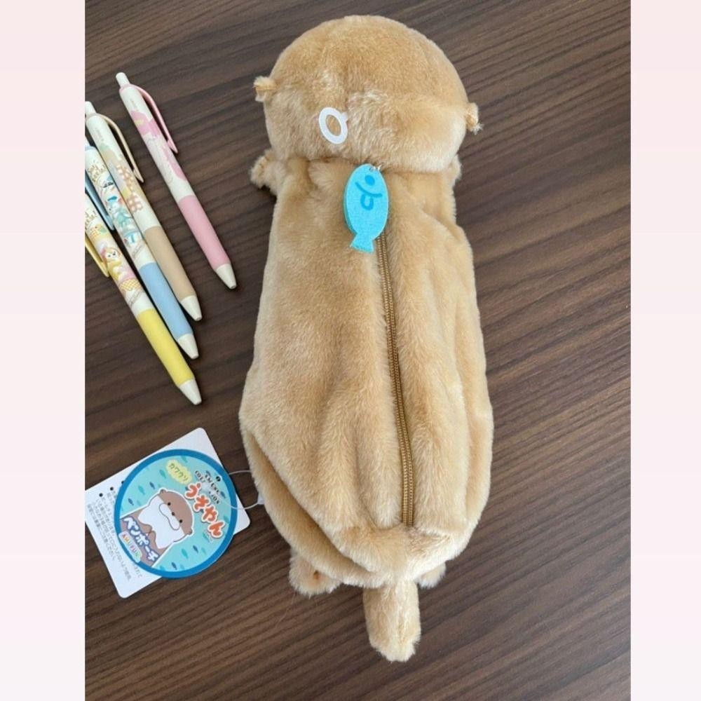 Túi Đựng Bút WANYEDI, Bút Chì Otter Dung Tích Lớn, Di Động Sang Trọng Văn Phòng Phẩm Tổ Chức Trường Học Văn Phòng