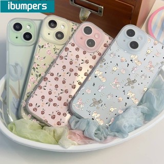 ibumpers Ốp Lưng IPhone Đẹp Hàn Quốc Hoa Tulip Hoa Hồng Họa Tiết Ốp Điện Thoại Trong Suốt Nhám Mờ TPU Mỏng Chống Sốc Chống Bẩn Cho IPhone 16 15 14 12 13 11 Pro Max IP 7 8 Plus X XS XR