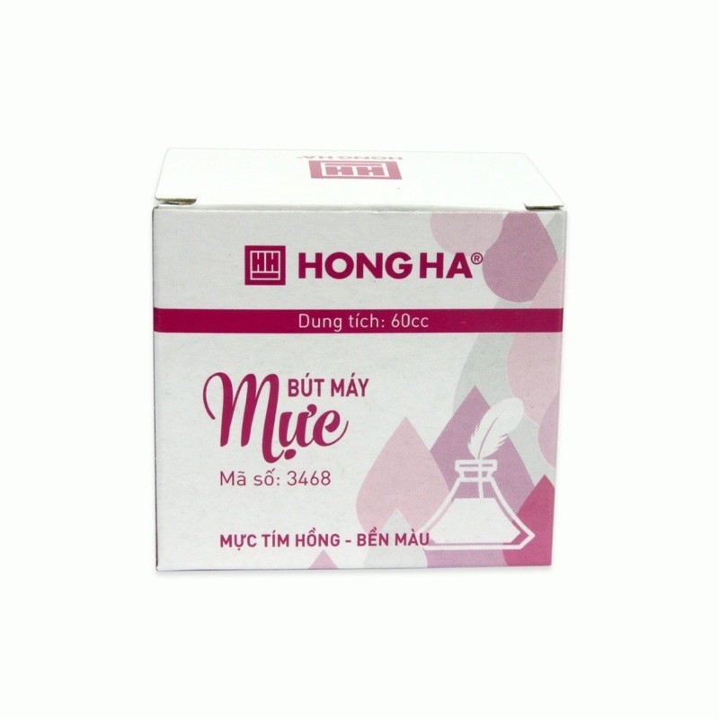 Mực bơm bút máy Hồng Hà nhiều màu.