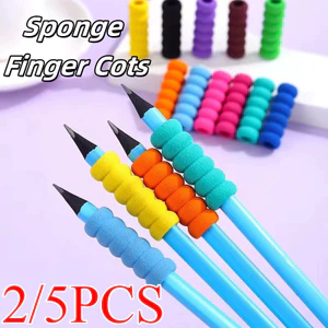 2 / 5 Chiếc Màu Sáng Tạo Lốp Bền EVA Đựng Bút Chì Ngón Tay Trẻ Em Chống Mòn Bút Tay