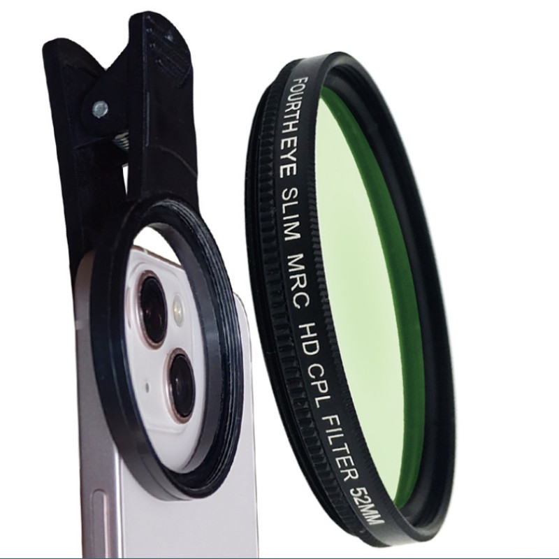 Bộ phân cực CPL 52mm,Bộ lọc ống kính máy ảnh cho điện thoại thông minh Máy ảnh,Giảm phản xạ ống kính