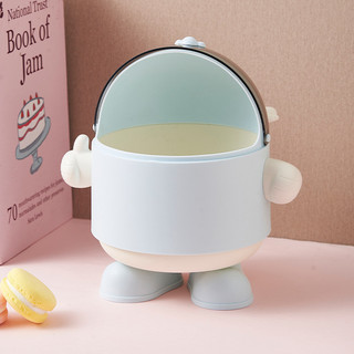 Thùng rác mini để bàn hoạt hình, tiết kiệm không gian, dùng cho nhà bếp/văn phòng/phòng trẻ em, kèm túi đựng rác, đa năng
