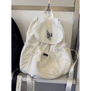 [Giảm giá hấp dẫn] Ba lô Hàn Quốc mới thiết kế niche túi du lịch nylon có dây rút ngoài trời dung tích lớn ba lô nhẹ nhàng 5.5 IBQB