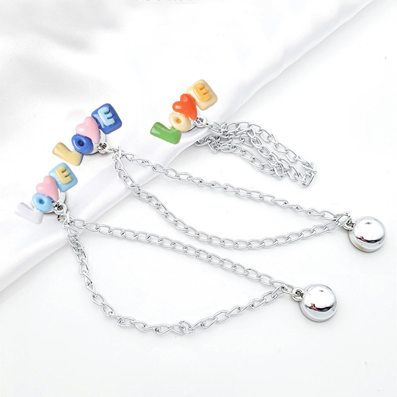 [YUNYUAN] Chân quần Kẹp cố định Khóa quần cuộn lên Quần cố định bịt miệng Áo thun viền ngắn hiện vật Hút từ tính Khóa không đường may