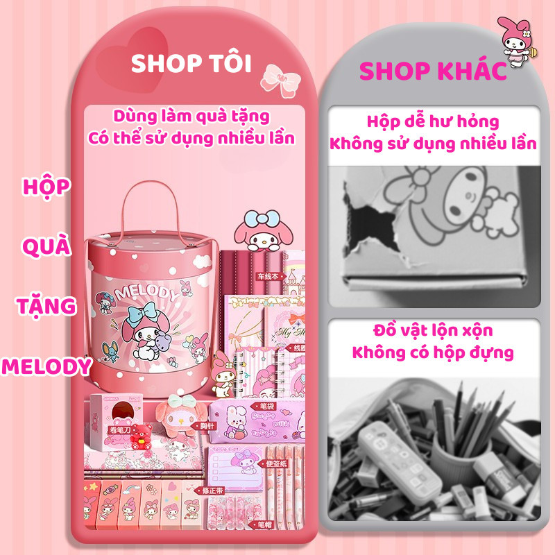 Hộp Quà Tặng Văn Phòng Phẩm Màu Hồng – Đồ Dùng Học Tập Dễ Thương Cho Bé Tặng Sinh Nhật, Tốt Nghiệp