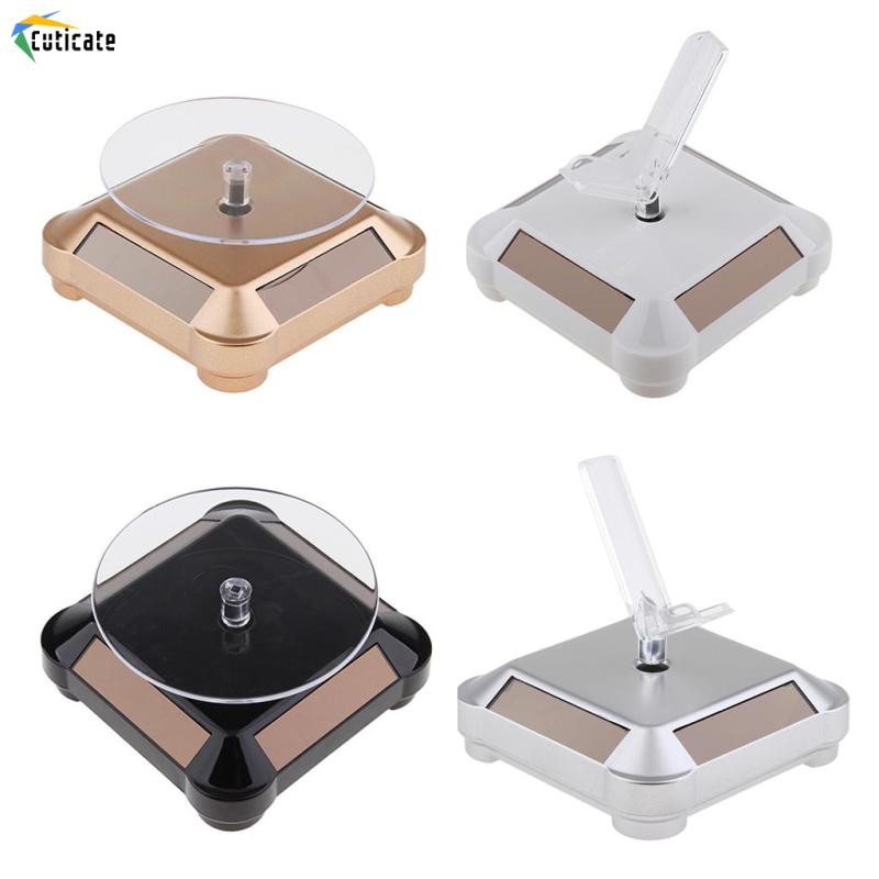 Giá đỡ màn hình xoay 2 hạng nặng Màn hình điện thoại bàn xoay, năng lượng mặt trời / pin