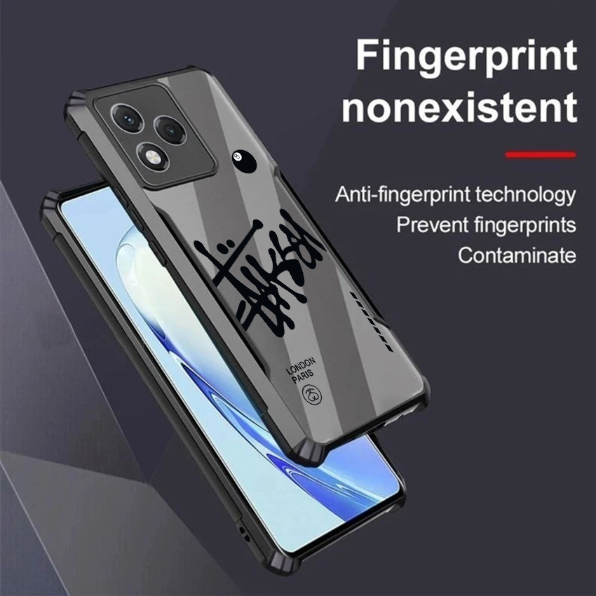 Trend Fashion Cool Black 8 Bida Acrylic Case Honor 400 90 X9C X7C X9B X8B X7B X6C X6B X5B X9A X9 X8A X7A X6A X40 X50 Lite 4G 5G Vỏ Bảo Vệ Phụ Kiện Chống Sốc