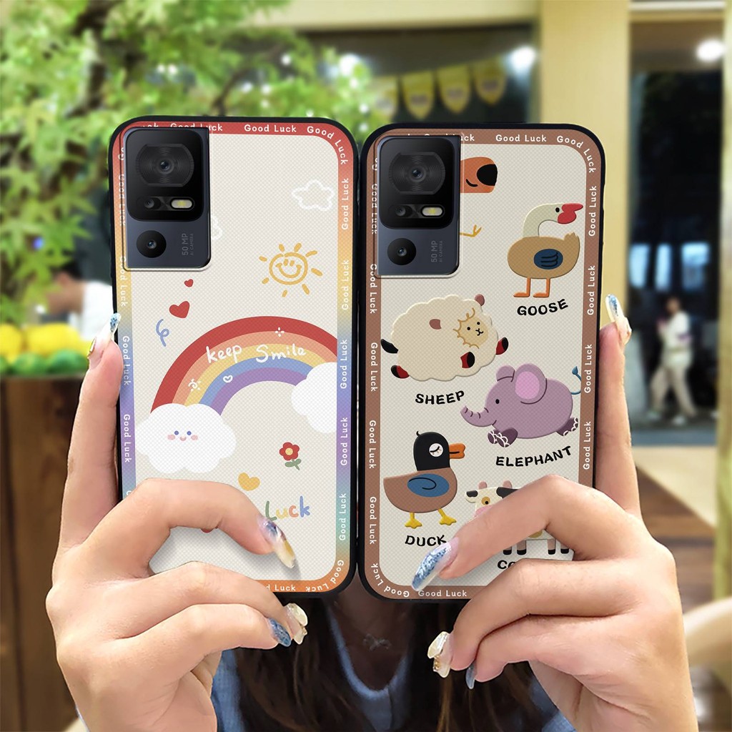 Ốp lưng TPU Silicone cho TCL 40SE / T610K, bảo vệ bền đẹp, thiết kế thời trang, vỏ mềm dễ thương, bọc toàn bộ, hoạt hình, chống sốc