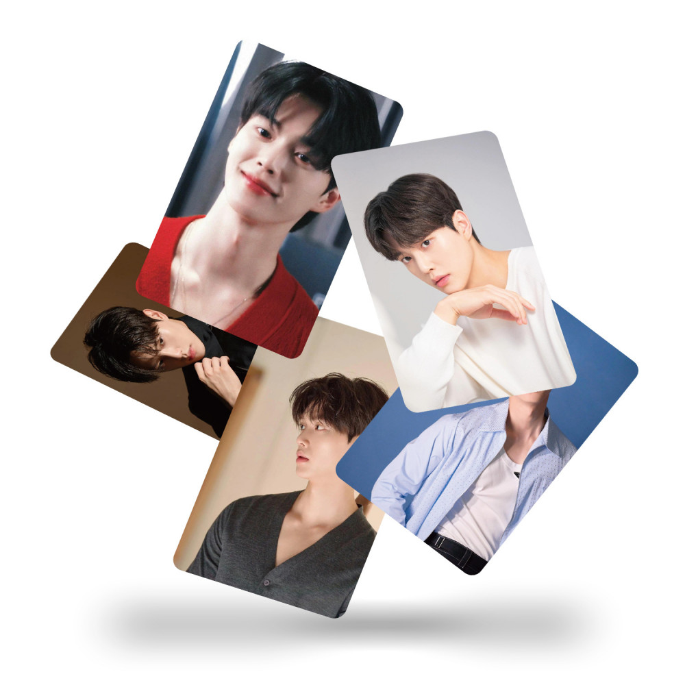 LINXX 55 Chiếc Song Kang Lomo Cards HD Chụp Ảnh Selfie Sưu Tập 3 inch Mini Holographic Laser Thẻ K-drama Quạt Hàng Hóa Bộ Quà Tặng