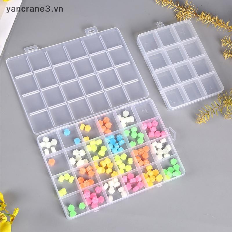 {YAN3} Hộp Bảo Quản Trong Suốt Di Động 40 / 12 / 28 Lưới Nhựa Trong Suốt Sắp Xếp Có Hộp Đựng Trang Sức Bông Tai Vít Móng Tay Phần {yancrane3.vn}