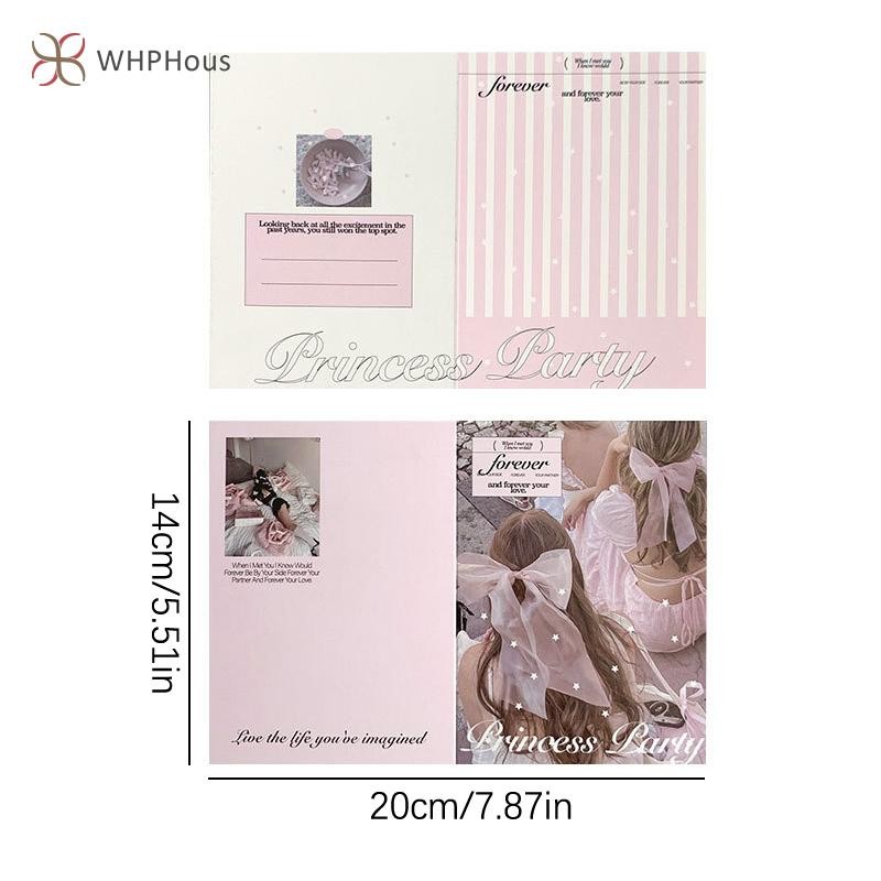 RUA 10 Chiếc Hàn Quốc Ins Thời Trang Dễ Thương Kpop Photo Card Back Card Có Thể Gập Lại Đựng Thẻ Sửa Trang Trí Bảng Giấy DIY Chất Liệu Đóng Gói Mới