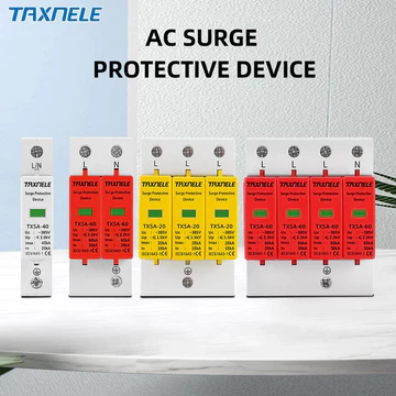 SPD 1P 2P 3P 4P Bảo Vệ Chống Sét Điện Áp Thấp Phân Phối AC Hộ Gia Đình Chống Sét Thiết Bị Arrester LBO 20KA 40KA 60KA