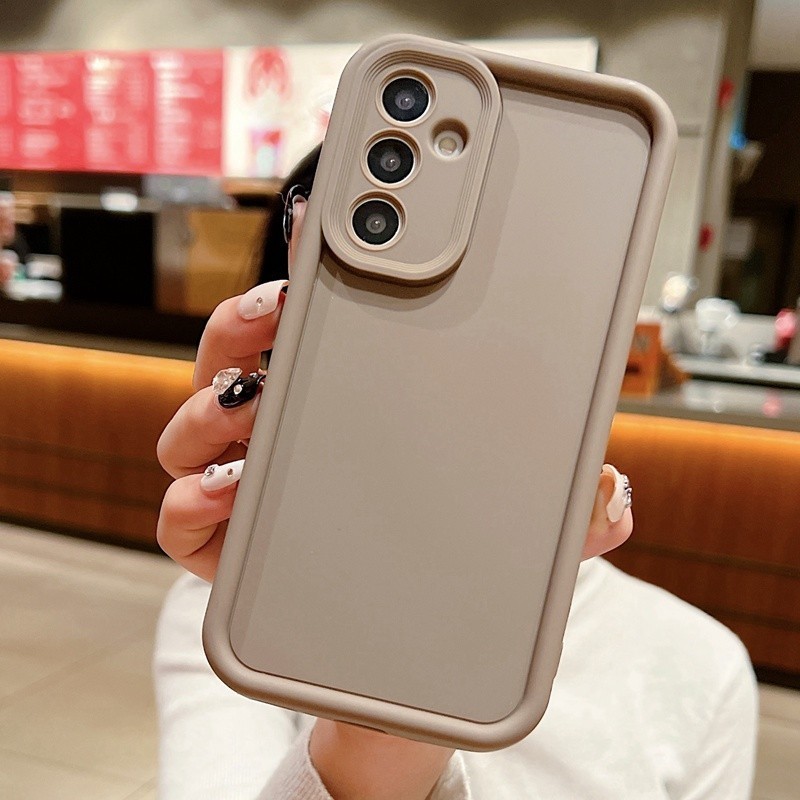 Ốp Điện Thoại Silicon Mềm Màu Kẹo Cho Samsung Galaxy A15 A14 A25 A24 A35 A55 M34 M54 M14 S23 FE 4G 5G Ốp Lưng Chống Sốc Sang Trọng Thời Trang