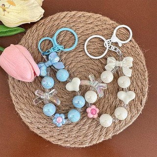[Gou] Dây chuyền điện thoại đính cườm nơ hình trái tim hoạt hình Mặt dây chuyền móc khóa đầy màu sắc dành cho nữ Cô gái Ba lô đa năng Phụ kiện trang trí Quà tặng VN