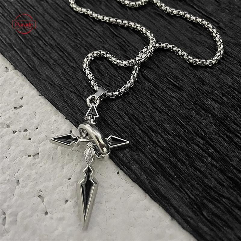 Cuộc diễu hành Vintage Chữ Thập Mặt Dây Chuyền Vòng Cổ Cho Nam Đa Năng Dây Chuyền Hợp Thời Trang Mồ Hôi Áo Punk Dây Chuyền Trang Sức Quà Tặng VN