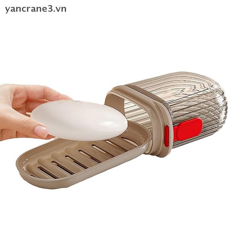 {Yan3} Hộp đựng xà phòng di động Hộp đựng kín du lịch chống nước tại nhà Hộp xà phòng phòng phòng tắm cắm trại Hộp đựng xà phòng di động {yancrane3.vn}