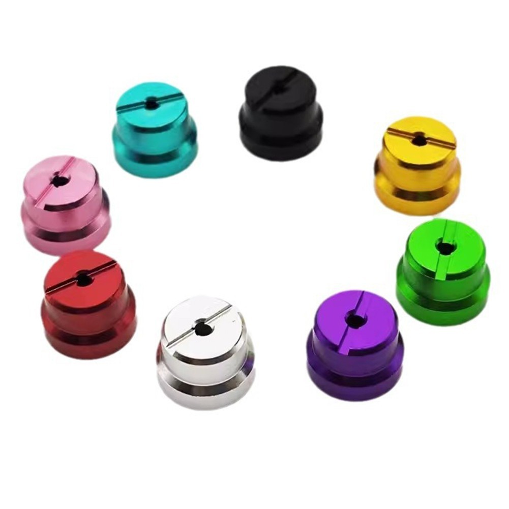 Cuộn Dây Đo Đai Ốc Hợp Kim Nhôm Nửa Mặt Trăng Nắp Nước Thả Bánh Xe 1 Bộ 6 * 4cm