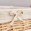 Giỏ đựng đồ bằng mây thủ công CODECOVED, Hộp đựng mỹ phẩm nơ hình chữ nhật, Giỏ đựng khăn phong cách Pháp Phong cách Bohemian Tiết kiệm không gian Giỏ đựng đồ ăn trái cây Phòng tắm
