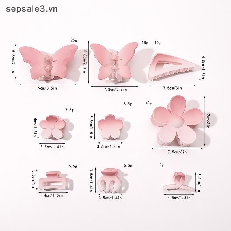 # VN # Cherry Blossom Frosted Grab Clip Tươi Đa Năng Kẹp Chảo Tóc Lấy Trang Sức.