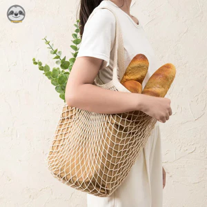 Túi lưới di động cổ điển thời trang / Túi lưới trái cây Cotton 35x40cm / Túi mua sắm thân thiện với môi trường đầy màu sắc / Túi lưới mua sắm siêu thị