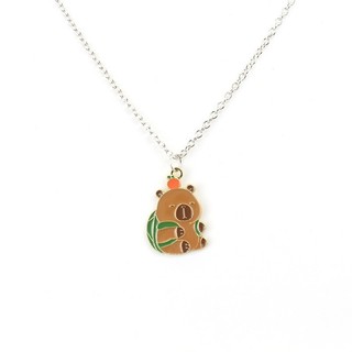 Hoạt Hình Dễ Thương Capybara Vòng Cổ Ins Ngộ nghĩnh Vòng Cổ Hợp Kim Nhỏ Giọt Dầu Vòng Cổ Cho Nữ Cô Gái Quà Tặng Phụ Kiện Trang Sức