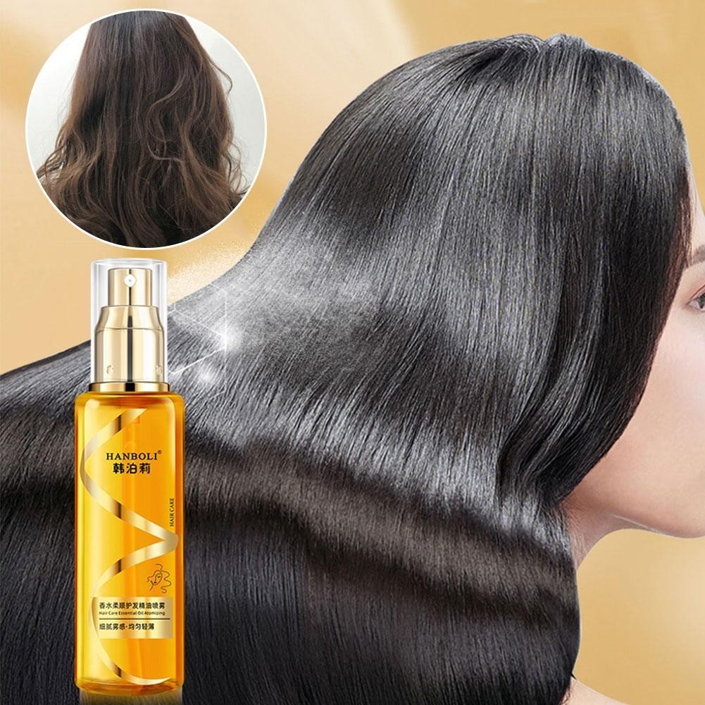 Tinh chất chăm sóc tóc mịn màng Cải thiện tóc khô và xoăn Dầu dưỡng ẩm dầu thơm K8p9