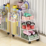 Giỏ đựng thảm tập Yoga Thể thao Thiết bị tập thể dục Giá lưu trữ Xe đẩy Giá lưu trữ Tủ lưu trữ gia đình có bánh xe — ảnh 2
