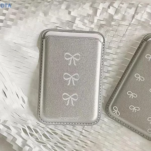 Ốp lưng điện thoại ngọc trai nơ dễ thương cho thẻ ID Thẻ ngân hàng dành cho người giữ thẻ điện thoại PO