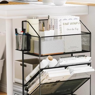 Treo Bút Hộp Bảo Quản Vật Thể Nhỏ Để Bàn Văn Phòng Phẩm Nhỏ Tidy-up Treo Tường Xô Sáng Tạo Kim Loại Lưu Trữ Bút