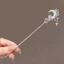 Kẹp tóc ngôi sao bằng đá ánh trăng BORAGETE, Kẹp tóc hình mặt trăng DIY, Kẹp tóc kiểu Trung Quốc cá tính dành cho nữ