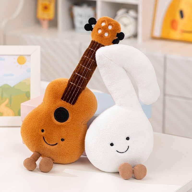 Sáng Tạo Mô Phỏng Violin Sang Trọng Đồ Chơi Guitar Note Búp Bê Mô Phỏng Dụng Cụ Búp Bê Phòng Ngủ Gối Mềm Sân Khấu Chống Đỡ Trang Trí Nhà Cửa Trẻ Em Giải Trí Búp Bê Quà Tặng Sinh Nhật