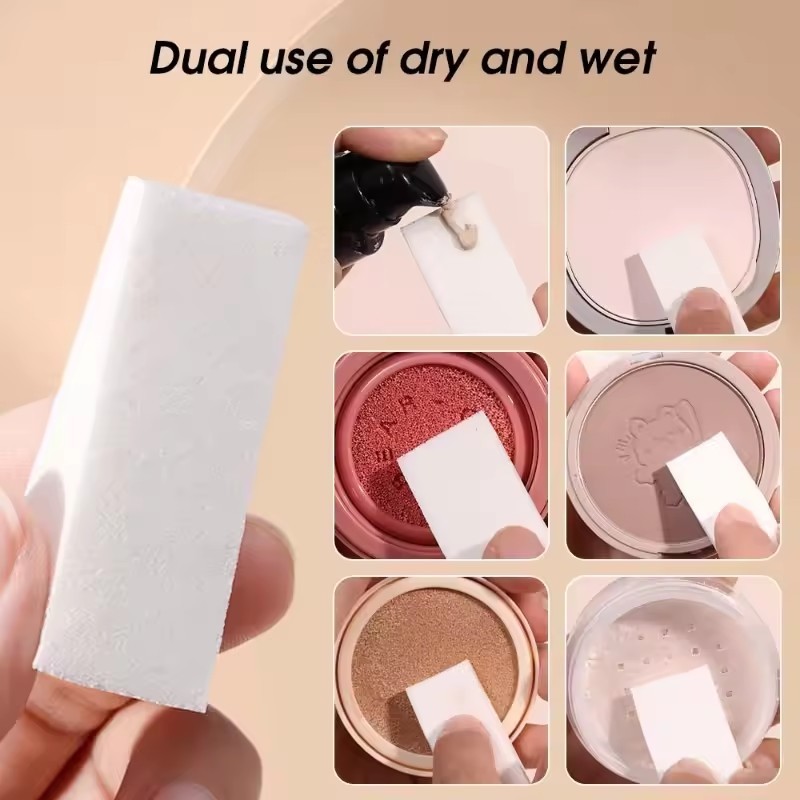 20 / 40 / 60 / 100 Miếng Bọt Biển Bột Hình Tam Giác - Soft Smooth Facial Foundation Applicators Chi Tiết Latex Trang Điểm Puffs