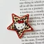 YT4 Sanrio Hello Kitty Acrylic Kẹp Tóc Da Báo Pentagram KT Mèo Bên Kẹp Retro Thời Trang Phụ Kiện Tóc