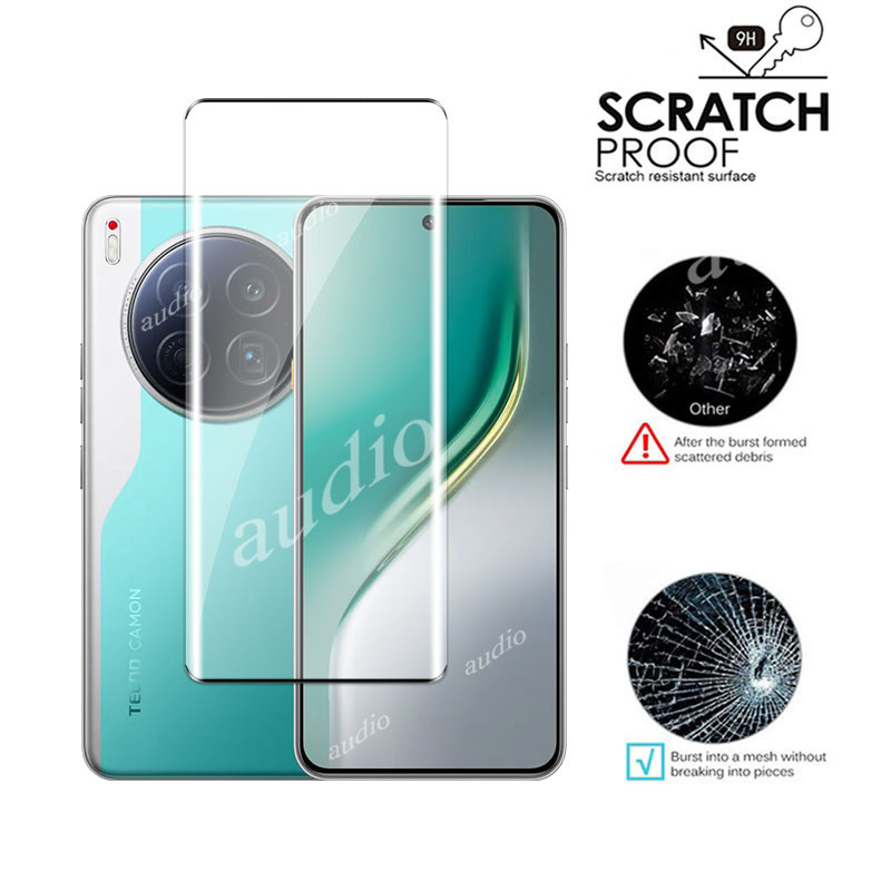 Tecno Camon 40 Premier 5G 3D Màn Hình Uốn Nóng Mặt Trước Bảo Vệ Cho Tecno Camon40 Premier Pro 5G 4G 2025 Kính Cường Lực Cho Tecno Camon 40Premier 40Pro 5G Màn Hình Chống Trầy Xước