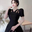 Váy tapta 4 dây hoa laze đá ngực VN038M- BYJOLIE