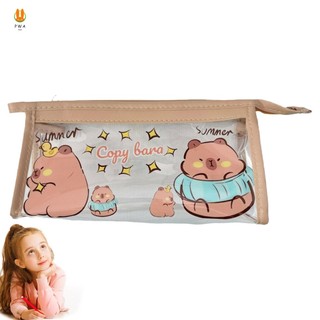 Hộp đựng bút chì văn phòng phẩm dễ thương Girly có in Capybara Hộp đựng bút chì sáng tạo Thích hợp cho bé gái Học sinh Quà tặng