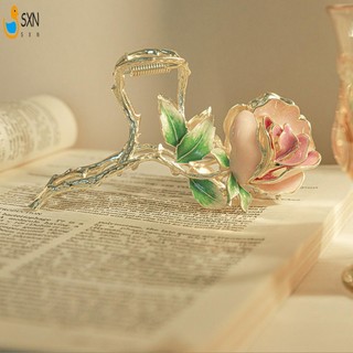 Hoa Hồng Vuốt Tóc Kẹp Hoa Thanh Lịch Vuốt Tóc Barrettes Cho Nữ Và Bé Gái Phụ Kiện Tóc