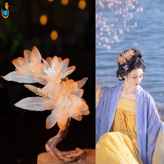 Tóc Barrettes với Hoa Cam Trang Trí Tính Khí Ổn Định Cầm Đầu Cho Váy Váy Kiểu Tóc Dụng Cụ Làm