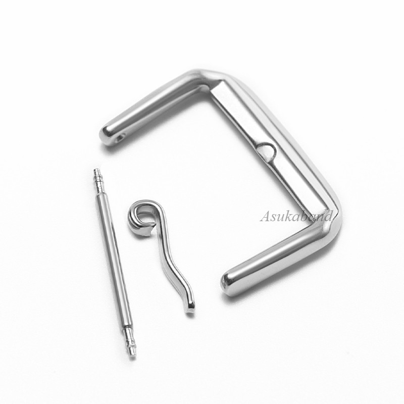 Dây đeo đồng hồ kim loại được đánh bóng 10-20mm Khóa 10mm 12mm 14mm 16mm 18mm 20mm Khóa kích thước nhỏ Dây đeo đồng hồ bằng thép không gỉ Khóa chốt nút Phụ kiện đồng hồ nam nữ